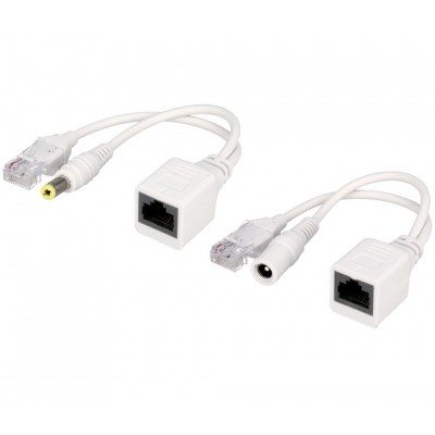 Adaptador PoE pasivo RJ45/Jack hueco, inyector más divisor - CON075
