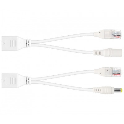 Adaptador PoE pasivo RJ45/Jack hueco, inyector más divisor - CON075
