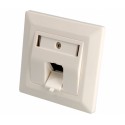 Panel frontal para empotrar RJ45 x1 Keystone (Bolsa 5 unidades) - ,CON087