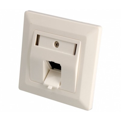 Panel frontal para empotrar RJ45 x1 Keystone (Bolsa 5 unidades) - ,CON087