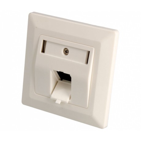 Panel frontal para empotrar RJ45 x1 Keystone (Bolsa 5 unidades) - ,CON087