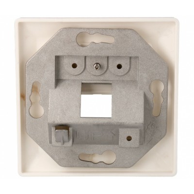 Panel frontal para empotrar RJ45 x1 Keystone (Bolsa 5 unidades) - CON087