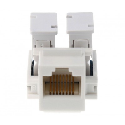Conector Keystone RJ45 Cat.6 UTP hembra panel (Bolsa 25 unidades) - CON730