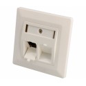 Panel frontal para empotrar RJ45 x2 Keystone (Bolsa 6 unidades) - CON088