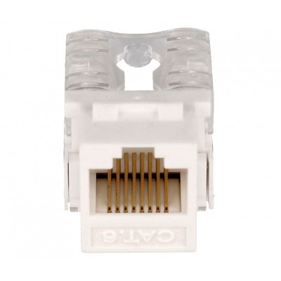 Conector Keystone RJ45 Cat6 UTP Hembra tool-less IDC dual 90º (Bolsa 25 unidades) - CON924