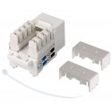 Conector Keystone RJ45 Cat.6 UTP hembra tool-less IDC 110 90º (Bolsa 25 unidades) - CON925