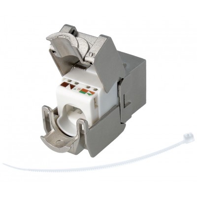 Conector Keystone RJ45 Cat.6 FTP hembra tool-less 180º (Bolsa 10 unidades) - CON926