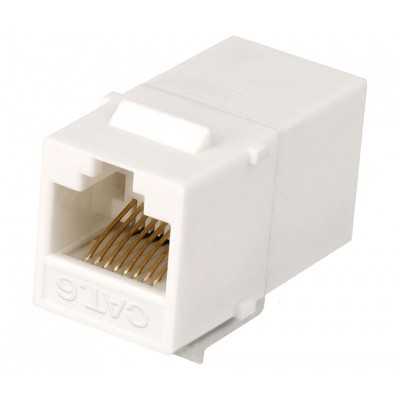 Adaptador Keystone RJ45 Cat.6 UTP hembra-hembra panel (Bolsa 10 unidades) - CON927
