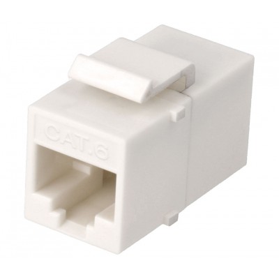 Adaptador Keystone RJ45 Cat.6 UTP hembra-hembra panel (Bolsa 10 unidades) - CON927
