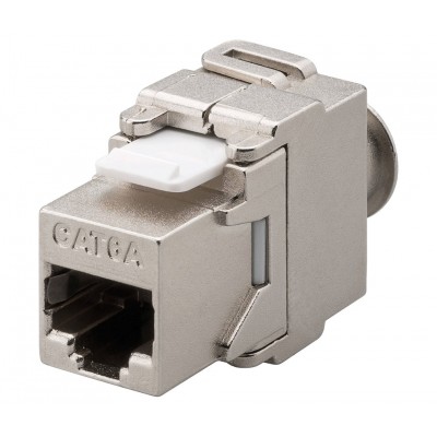 Conector Keystone RJ45 Cat6A FTP hembra panel Tool-less 180º (Bolsa 5 unidades) - CON931