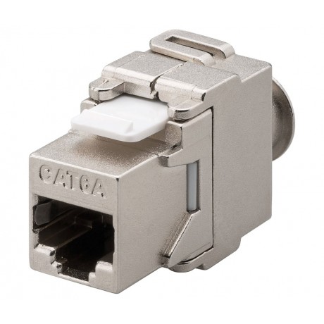 Conector Keystone RJ45 Cat6A FTP hembra panel Tool-less 180º (Bolsa 5 unidades) - CON931