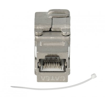 Conector Keystone RJ45 Cat6A FTP hembra panel Tool-less 180º (Bolsa 5 unidades) - CON931