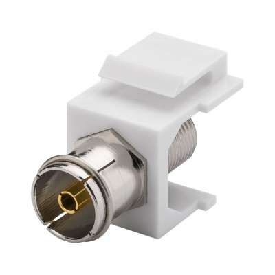 Módulo Keystone SAT antena hembra coaxial (Bolsa 5 unidades) - CON1060