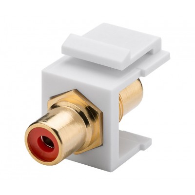 Módulo Keystone RCA audio rojo (Bolsa 5 unidades) - CON1063