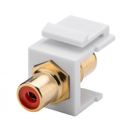 Módulo Keystone RCA audio rojo (Bolsa 5 unidades) - CON1063