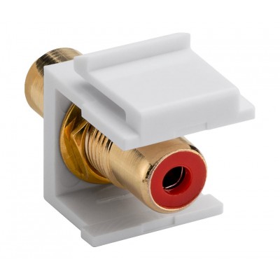 Módulo Keystone RCA audio rojo (Bolsa 5 unidades) - CON1063