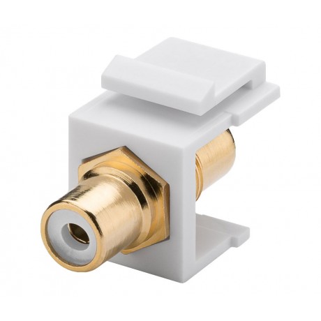 Módulo Keystone RCA audio Blanco (Bolsa 5 unidades) - CON1064