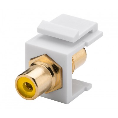 Módulo Keystone RCA audio amarillo (Bolsa 5 unidades) - CON1065