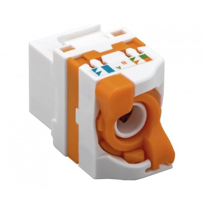 Conector Keystone RJ45 Cat6 UTP hembra Tool-less 180º (5 unidades) - CON1147