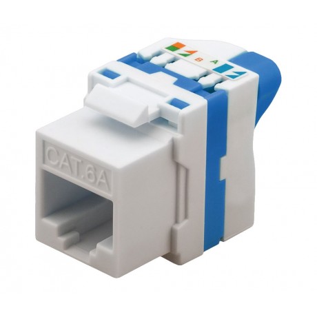 Conector Keystone RJ45 Cat6A UTP hembra Tool-less 180º (5 unidades) - CON1148