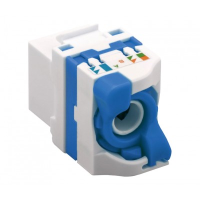 Conector Keystone RJ45 Cat6A UTP hembra Tool-less 180º (5 unidades) - CON1148