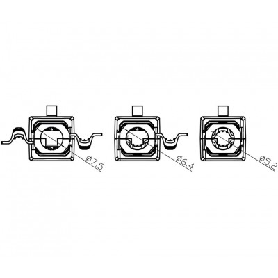 Conector RJ45 Cat.6A UTP macho tool-less (5 unidades) - CON1150