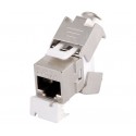Conector Keystone RJ45 Cat.6A FTP hembra tool-less 180º (10 unidades) - CON1153