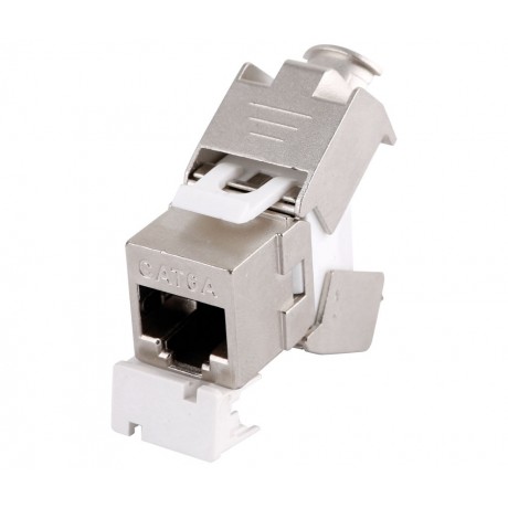 Conector Keystone RJ45 Cat.6A FTP hembra tool-less 180º (10 unidades) - CON1153
