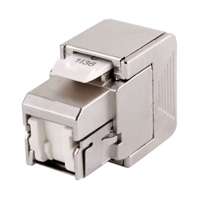 Conector Keystone RJ45 Cat.6A FTP hembra tool-less 180º (10 unidades) - CON1154