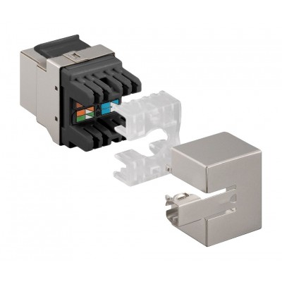 Conector Keystone RJ45 Cat.6 FTP hembra tool-less 180º (10 unidades) - CON1158