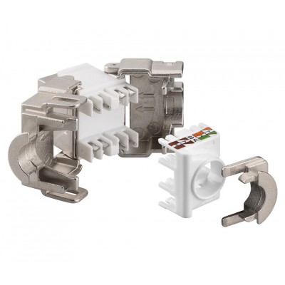 Conector Keystone RJ45 Cat.6 FTP hembra tool-less 180º (10 unidades) - CON1164