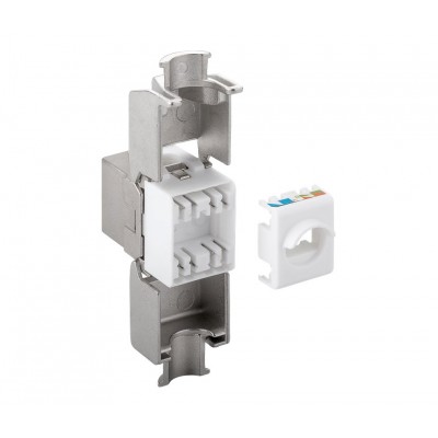 Conector Keystone RJ45 Cat.6 FTP hembra tool-less 180º (10 unidades) - CON1165