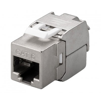 Conector Keystone RJ45 Cat.6 FTP hembra tool-less 180º (10 unidades) - CON1165