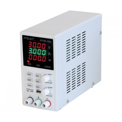 HY50-06A Fuente de alimentación Digital Regulable 0-50V/0-6A