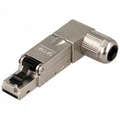 Conector RJ45 Cat.6A FTP macho tool-less acodado (5 unidades) - CON1309