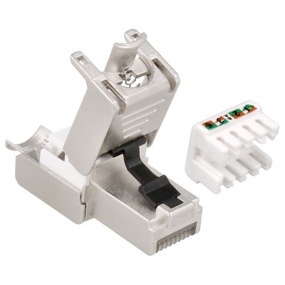 Conector RJ45 Cat.6A FTP macho tool-less (5 unidades) - CON1310