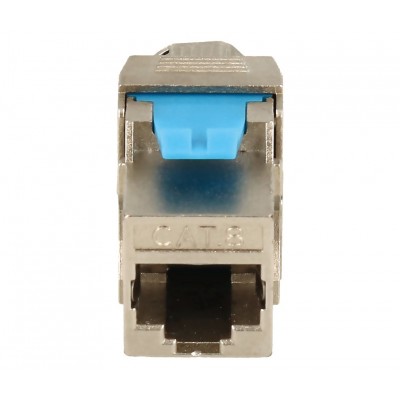 Conector Keystone RJ45 Cat.8 FTP hembra tool-less 180º (10 unidades) - CON1310