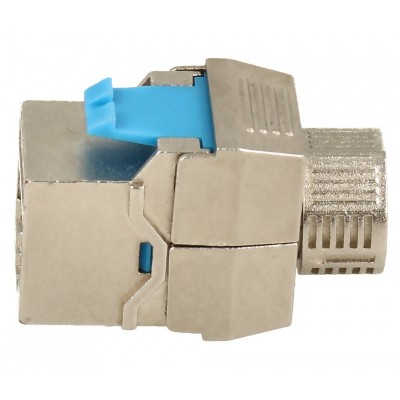 Conector Keystone RJ45 Cat.8 FTP hembra tool-less 180º (10 unidades) - CON1310