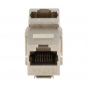 Adaptador Keystone RJ45 Cat.6A FTP hembra-hembra acodado (10 unidades) - CON1334