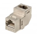Adaptador Keystone RJ45 Cat.6A FTP hembra-hembra acodado (10 unidades) - CON1335