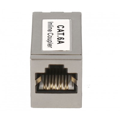 Adaptador inline coupler RJ45 CAT6A FTP Hembra-Hembra (Bolsa 5 unidades) - CON930