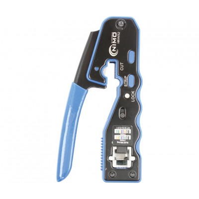 Crimpadora HRVN152 compacta de conectores modulares RJ45 Fast 1-2-3