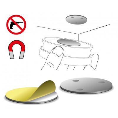 Kit de montaje magnético para detectores de humo y CO2 de Alecto - SMK10