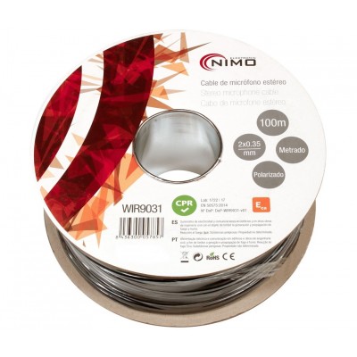 Rollo de cable para micrófono HQ2 apantallado extra flexible - WIR9031