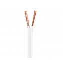 Cable para altavoz 2x1.50mm Blanco Polarizado de 10m - WIR9004-10