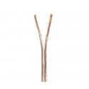 Cable de altavoz 2x0.75mm Transparente polarizado de 20m - WIR9021-20