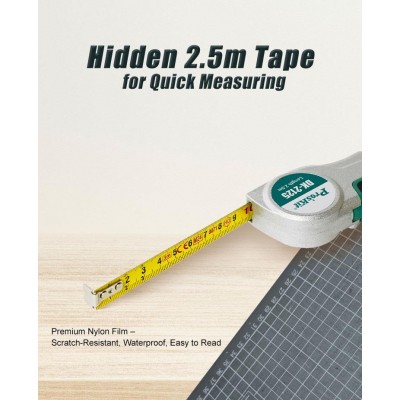 Navaja plegable con doble función, cinta métrica y navaja multiusos de Proskit - DK-2125