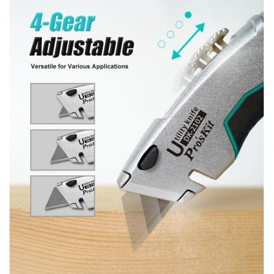 DK-2102 Cúter profesional mango metálico de Proskit