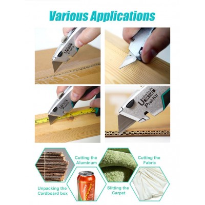 DK-2102 Cúter profesional mango metálico de Proskit