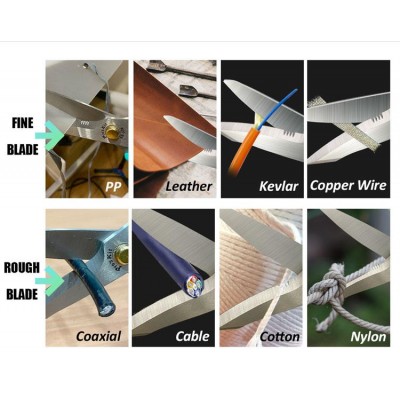 SR-336 Tijera multiusos filo serrado, abridor y corta alambre de Proskit